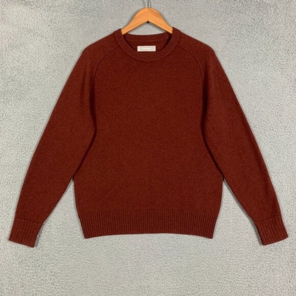Everlane Other - Everlane Recashmere Sweater Mens Small Reddish Brown Crewneck Cashmere Wool Cozy